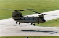 98-0012 @ CID - CH-47F Flying by the control tower on take-off - by Glenn E. Chatfield