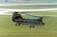 98-0012 @ CID - CH-47F Flying by the control tower on take-off
