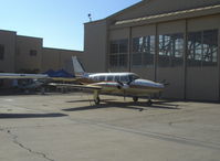 N4107Q @ CMA - 1982 Piper PA-31-350 CHIEFTAN, one Lycoming TIO-540-J2BD 350 Hp and one Lycoming LTIO-540-J2BD 350 Hp counter-rotating engines, Hartzell constant-speed full-feathering props - by Doug Robertson