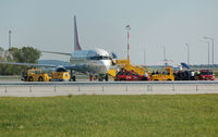 HS-HRH @ LOWW - The royals, short after their landing in vienna - by Basti777