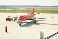 N438XJ @ PLN - MES2706 - PLN-DTW Starting up @ Pellston Regional Airport (PLN) - by Mel II