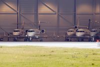 OE-IPK @ LOWW - View into a GAC hangar. - by Andy Graf-VAP