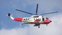 G-BBVA - S-61N seen overhead Weymouth - by Simon Palmer