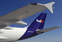 N811FD @ LSV - Wing & Tail of Fedex A310-324. - by Mike Khansa