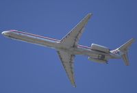 N562AA @ SNA - AA DC-9-83 climbing the blue sky. - by Mike Khansa