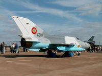6807 @ EGVA - Mikoyan-Gurevich MiG-21-MF75/Romanian AF/RAF Fairford - by Ian Woodcock