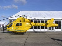 G-LNAA @ EGSU - MD900 exhibited at Helitech 2007 - by Simon Palmer