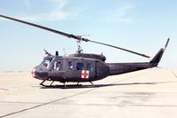 UNKNOWN - Medevac Huey at Ft. Sill, OK.  I lost the serial number - by Glenn E. Chatfield