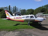 G-BMSD @ EGSN - PA-28 visiting Bourn - by Simon Palmer