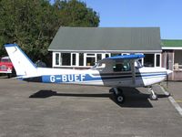 G-BUEF @ EGSN - Cessna 152 based at Bourn - by Simon Palmer