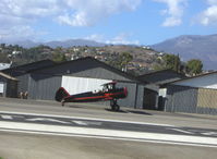 N59031 @ SZP - 1941 Boeing Stearman A75N1, Continental W670 220 Hp, S-turns  taxi to Rwy 22 - by Doug Robertson