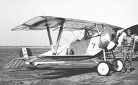 N1486 @ PTV - Retired UAL Capt Walt Addems and his Nieuport. - by Bill Larkins