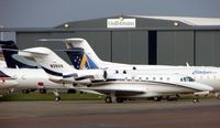 N399W @ EGGW - Smart Cessna 750 at a very busy Luton ramp (UK) - by Terry Fletcher