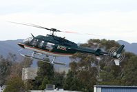 N35L @ SMO - 2000 Bell 407 arriving at Santa Monica. - by Dean Heald