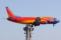 N383SW @ LAX - Southwest Airlines Arizona One N383SW landing RWY 24R. - by Dean Heald