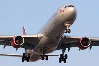 G-VEIL @ LAX - Virgin Atlantic G-VEIL Queen of the Skies (FLT VIR23) from London Heathrow on short-final to RWY 24R. - by Dean Heald
