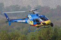 N71HD - Local television station helicopter ABC7 HD - N71HD - arriving at Hansen Dam Park in the morning. - by Dean Heald