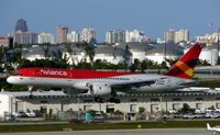 N506NA @ KFLL - Avianca leased B757 about to land at FLL - by Terry Fletcher