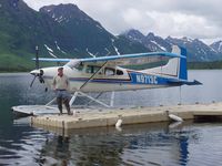 N9713G - on PK 3000 floats  Golden Horn Alaska - by Bill Grangert