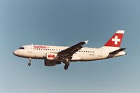 HB-IPS @ EBBR - arrival of flight LX786 to rwy 25L - by Daniel Vanderauwera