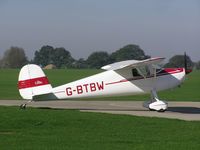 G-BTBW @ EGBK - Cessna 120 based at Sywell - by Simon Palmer