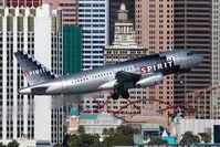 N522NK @ LAS - Spirit Airlines Spirit of Las Vegas N522NK (FLT NKS772) climbing out from RWY 1R enroute to Detroit Metro Wayne County (KDTW). - by Dean Heald
