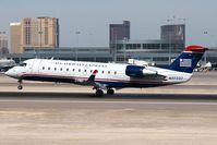 N17337 @ LAS - US Airways Express (Mesa Airlines) N17337 (FLT ASH2798) from Sacramento Int'l (KSMF) landing on RWY 25L. - by Dean Heald