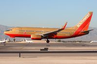 N747SA @ LAS - Southwest Airlines N747SA (FLT SWA3071) from John Wayne Airport (KSNA) landing RWY 25L. - by Dean Heald