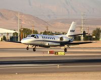 N100WP @ LAS - Thunderbird Air LLC 1990 Cessna 560 Citation V N100WP from Phoenix Sky Harbor Int'l (KPHX) landing RWY 25L. - by Dean Heald