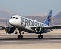 N948FR @ LAS - Frontier Airlines Pete - Pelican N948FR (FLT FFT775) from Denver Int'l (KDEN) landing RWY 25L. - by Dean Heald