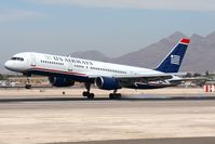 N929UW @ LAS - US Airways N929UW (FLT USA1787) in new colors from Charlotte/Douglas Int'l (KCLT) landing on RWY 25L. - by Dean Heald