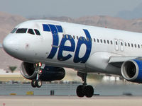N481UA @ KLAS - Ted Airlines / 2001 Airbus Industrie A320-232 - by Brad Campbell