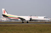 LY-SBC @ LIMC - Lithuanian SAAB 2000 landing at Milan Malpensa - by Steve Hambleton