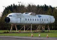 G-BAUR @ EGTE - This fuselage is all that remains of this Fokker 27 at Exeter Fire Dept - by Terry Fletcher