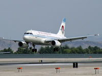 N828AW @ KLAS - US Airways - 'Retro' / Airbus Industrie A319-132 - by Brad Campbell