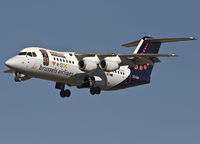 OO-DJV @ EBBR - Tagged Avro in new Brussels airlines c/s, on short final rwy 25L. - by Philippe Bleus