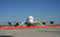 F-WWJB @ MCO - A380 head on - by Florida Metal