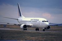 F-GHVM @ LFPG - Air France flight arriving at Terminal 1 before a summer storm