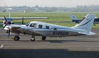 N145DR @ EGBJ - Pa34 at Gloucestershire (Staverton) Airport - by Terry Fletcher