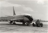 9M-AOV @ HKG - being pushed back for departure.HKG Kai Tak airport,Oct.1969 - by metricbolt