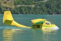 HB-LSK @ LSMI - STOL AIRCRAFT CORP. UC-1 taxi for departure on Lake of Brienz - by eap_spotter
