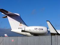 VP-CGN @ EGGW - Displaying Genie Tail Art on this new G550 - by Terry Fletcher