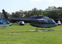 G-BBOR - Helicopters arrive at the temporary Heliport on 2007 Epsom Derby Day (Horse racing)