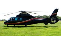 G-MLTY - Helicopters arrive at the temporary Heliport on 2007 Epsom Derby Day (Horse racing)