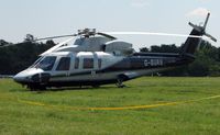 G-BURS - Helicopters arrive at the temporary Heliport on 2007 Epsom Derby Day (Horse racing)