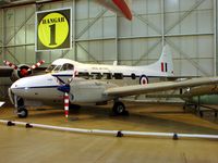 VP952 @ EGWC - DH104 Devon C2 inside RAF Cosford Museum - by Terry Fletcher