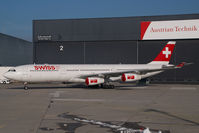 OE-LAK @ VIE - Swiss International Airbus 340-300 - by Yakfreak - VAP