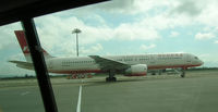 B-27015 @ RCTP - Far Eastern Air Transport Boeing 757 at RCTP - by John J. Boling