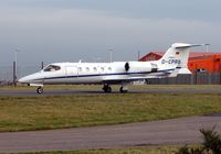 D-CPRO @ EGGW - German Lear 31 arrives at Luton - by Terry Fletcher