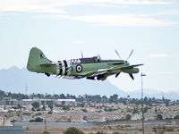 N518WB @ KLSV - Edward G. Kurdziel - Del Mar, California / 1950 Aviation Ltd. AS-6 - Fairey Firefly - by Brad Campbell